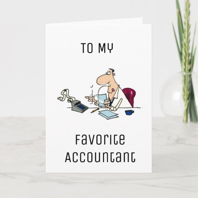 HAPPY BIRTHDAY BECUZ YOU "COUNT" FAV ACCOUNTANT CARD (Front)