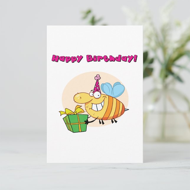 Happy Birthday Bee Invitations (Creator Uploaded)