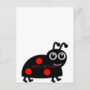 Happy Birthday Beetle Postcard