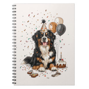 Happy Birthday Bernese Mountain Dog Notebook
