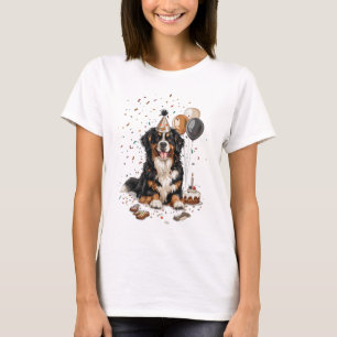 Happy Birthday Bernese Mountain Dog T-Shirt