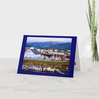 Happy Birthday, beside the fjord Card