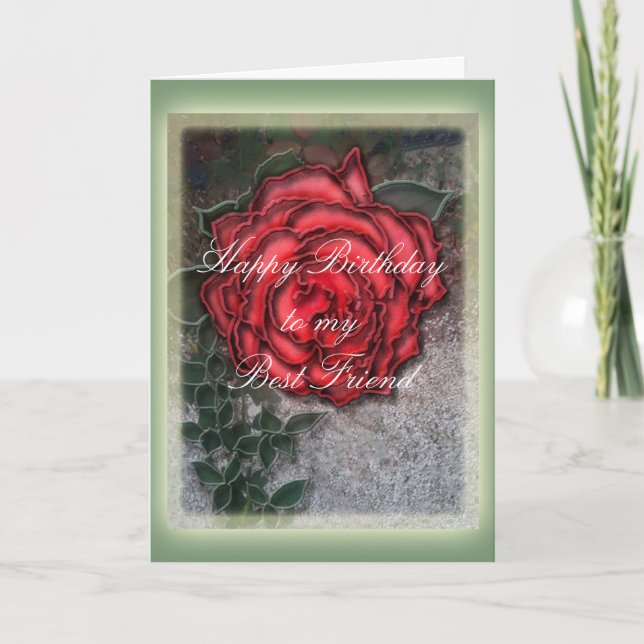 Happy Birthday Best Friend Card (Front)