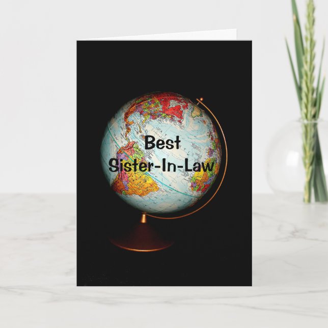 Happy Birthday Best Sister-In-Law On Earth Card (Front)