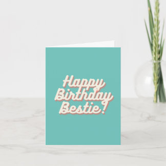 Happy Birthday Bestie | Aquamarine Card