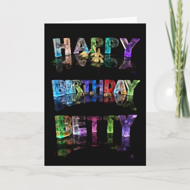 Happy Birthday Betty Card (Front)