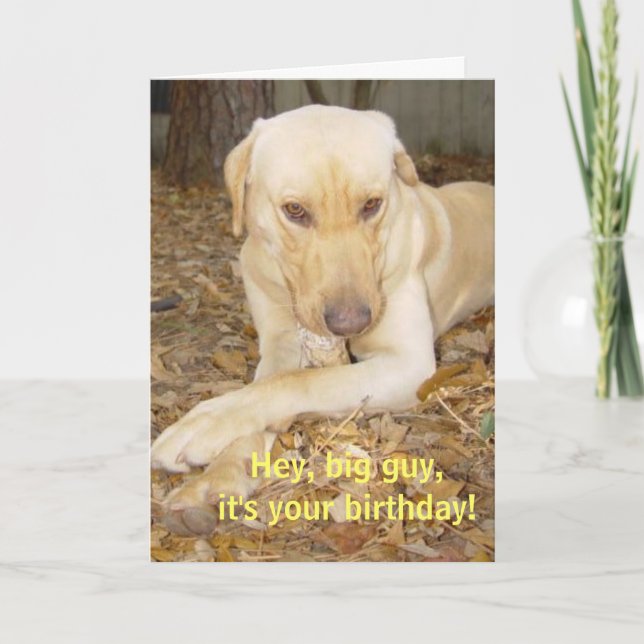 Happy Birthday Big Guy Card (Front)