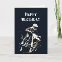 Happy Birthday Bike Motocross Racing
