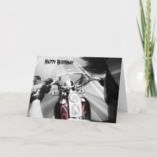 Happy Birthday Biker card
