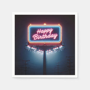 Happy Birthday Billboard Napkin