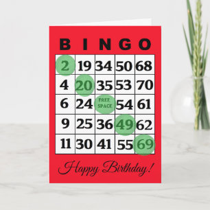 Happy Birthday BINGO Card