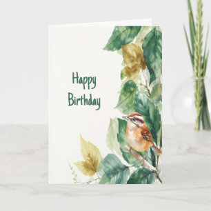 Happy Birthday Bird Lover Watcher Birding Fan Card
