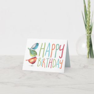 Happy Birthday Birdie Card