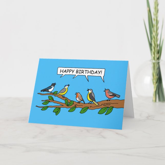 Happy Birthday Birdwatcher. Card (Front)