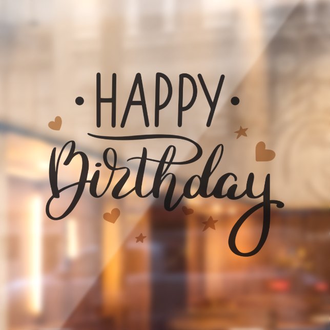 Happy Birthday Black and Gold (Sheet 2)