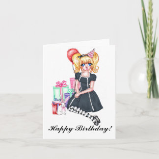 Happy Birthday (Black) Card