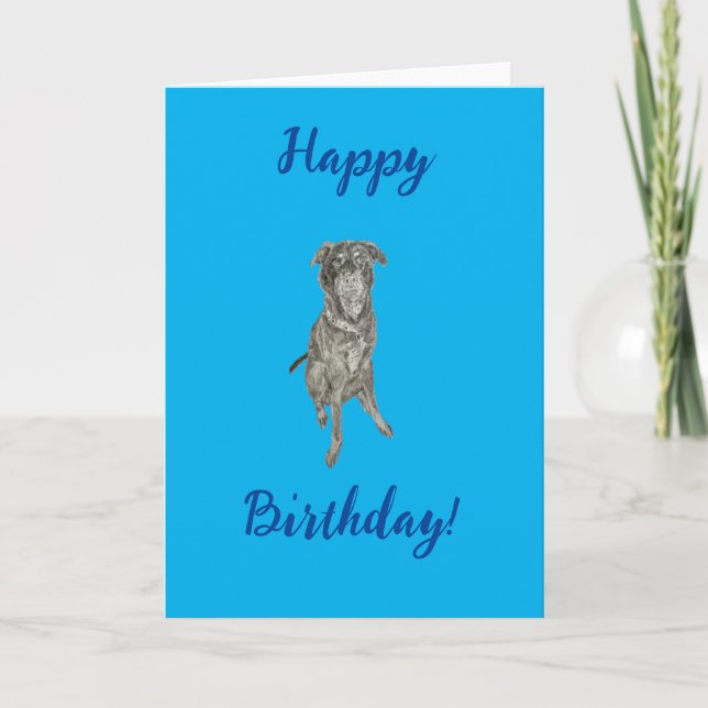 Happy Birthday Blank Inside Card (Front)
