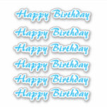 Happy Birthday Blue Simple Minimalist Typography<br><div class="desc">Designed for birthday celebrations!</div>