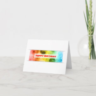 happy birthday (bokeh) card