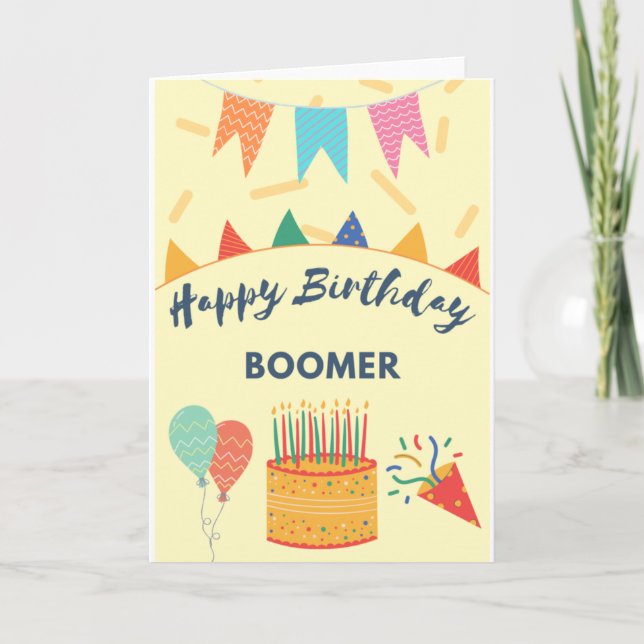 Happy Birthday Boomer Card (Front)