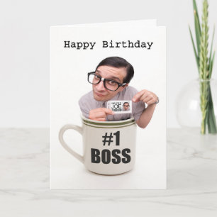 Happy Birthday Boss Cup of Joe Card