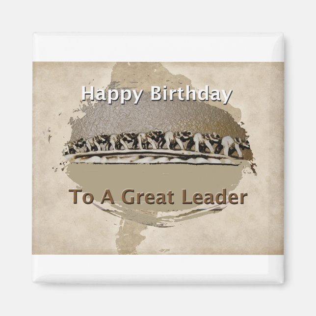 Happy Birthday Boss Magnet (Front)