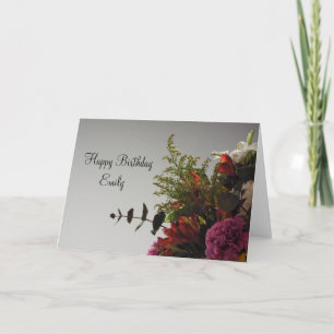 Happy Birthday Bouquet Personalised Card