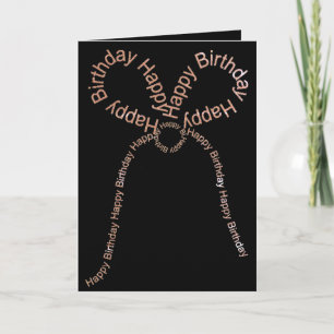 Happy BIrthday Bow Greeting Card