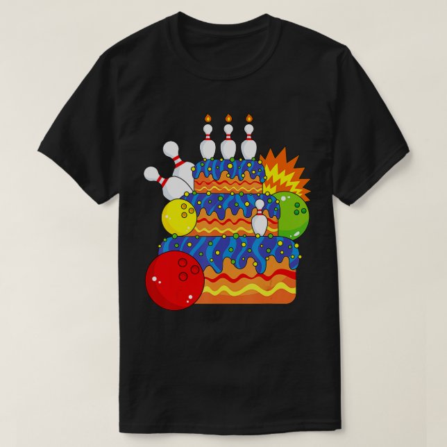 Happy Birthday Bowling Party Bowling Birthday Part T-Shirt (Design Front)