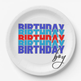 Happy birthday boy. Celebrating your birthday... Paper Plate