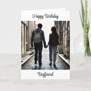 Happy Birthday Boyfriend   Couple Holding Hands Card