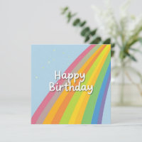 Happy Birthday Bright & Colourful Rainbow