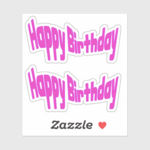 Happy Birthday Bright Pink 