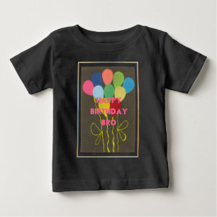 Happy Birthday Bro Art Print Baby T-Shirt