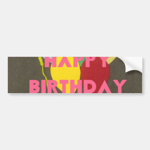 Happy Birthday Bro Art Print Bumper Sticker