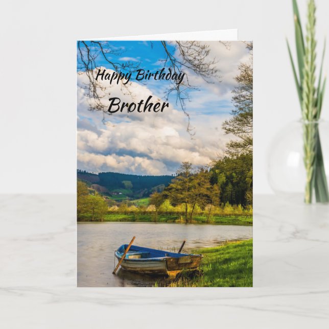 Happy Birthday Brother Card (Front)
