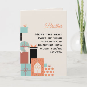 Happy Birthday Brother Card