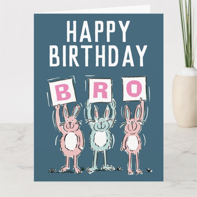 Happy Birthday Brother Card (Front)