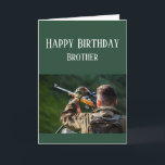 Happy Birthday Brother Cars Hunting Camouflage Card<br><div class="desc">Things You Love Happy Birthday Brother for those who love hunting outdoors,  nature and or wilderness</div>