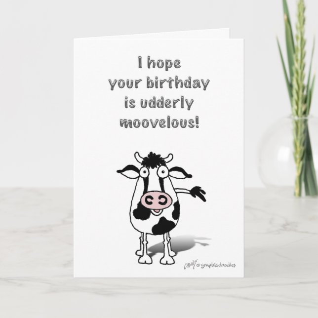 Happy Birthday Bull! Card (Front)