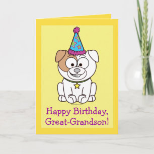 Happy Birthday Bulldog: Great-Grandson Card