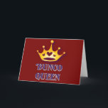 Happy Birthday Bunco Queen Friend Red Modern Card<br><div class="desc">A birthday card designed for Bunco players. Happy Birthday Bunco Queen design features a royal crown with yellow watercolor and heart design. Red modern design that you can personalise with your friends name.</div>