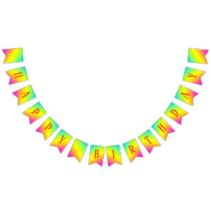 Happy Birthday Bunting Banner