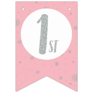 Happy Birthday Bunting Flags - Girl Birthday