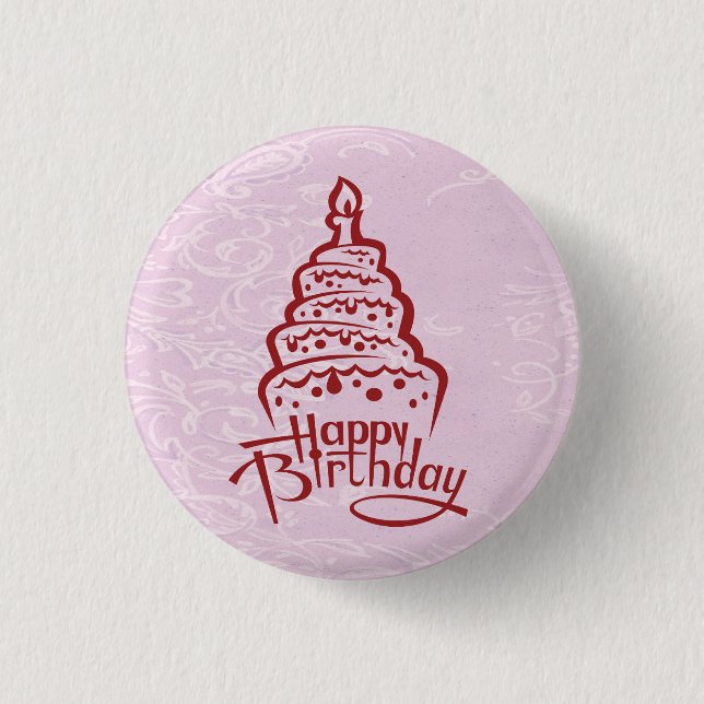 Happy Birthday Button (Front)