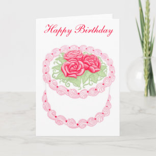 Happy Birthday Cake Card