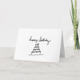 Happy Birthday Cake Card