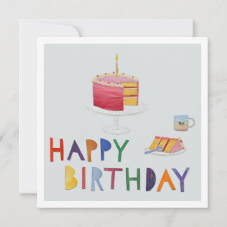Happy Birthday Cake Collage Card