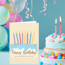 Happy Birthday Cake Custom From All of Us Office