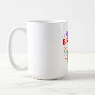 Happy Birthday Cake Graphic Coffee Mug